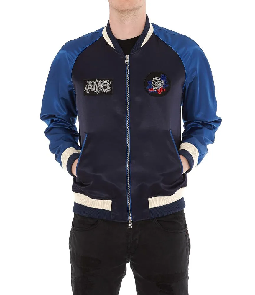 Alexander McQueen Embroidered Bomber Jacket