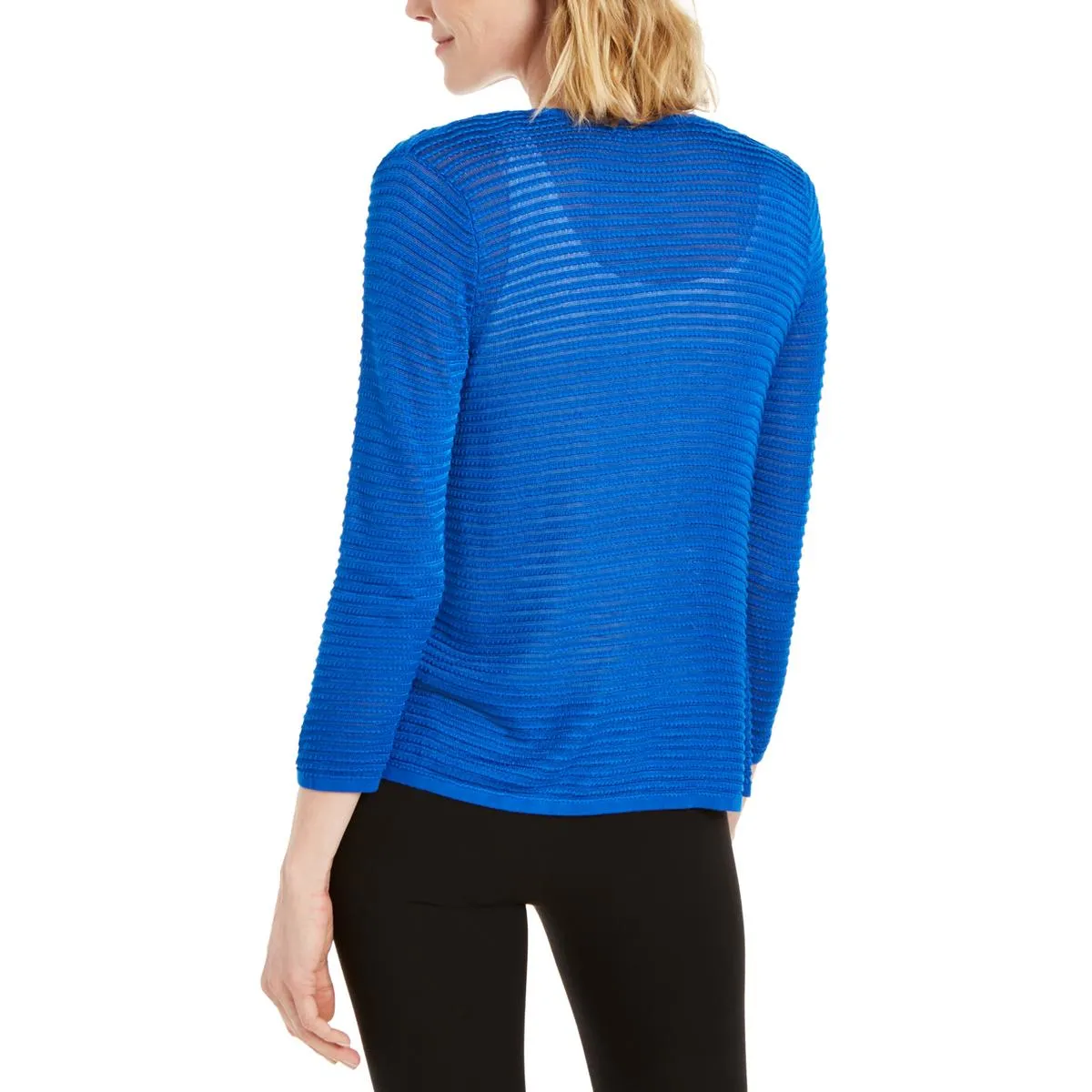 Alfani Womens Otto Sheer Cardigan Sweater