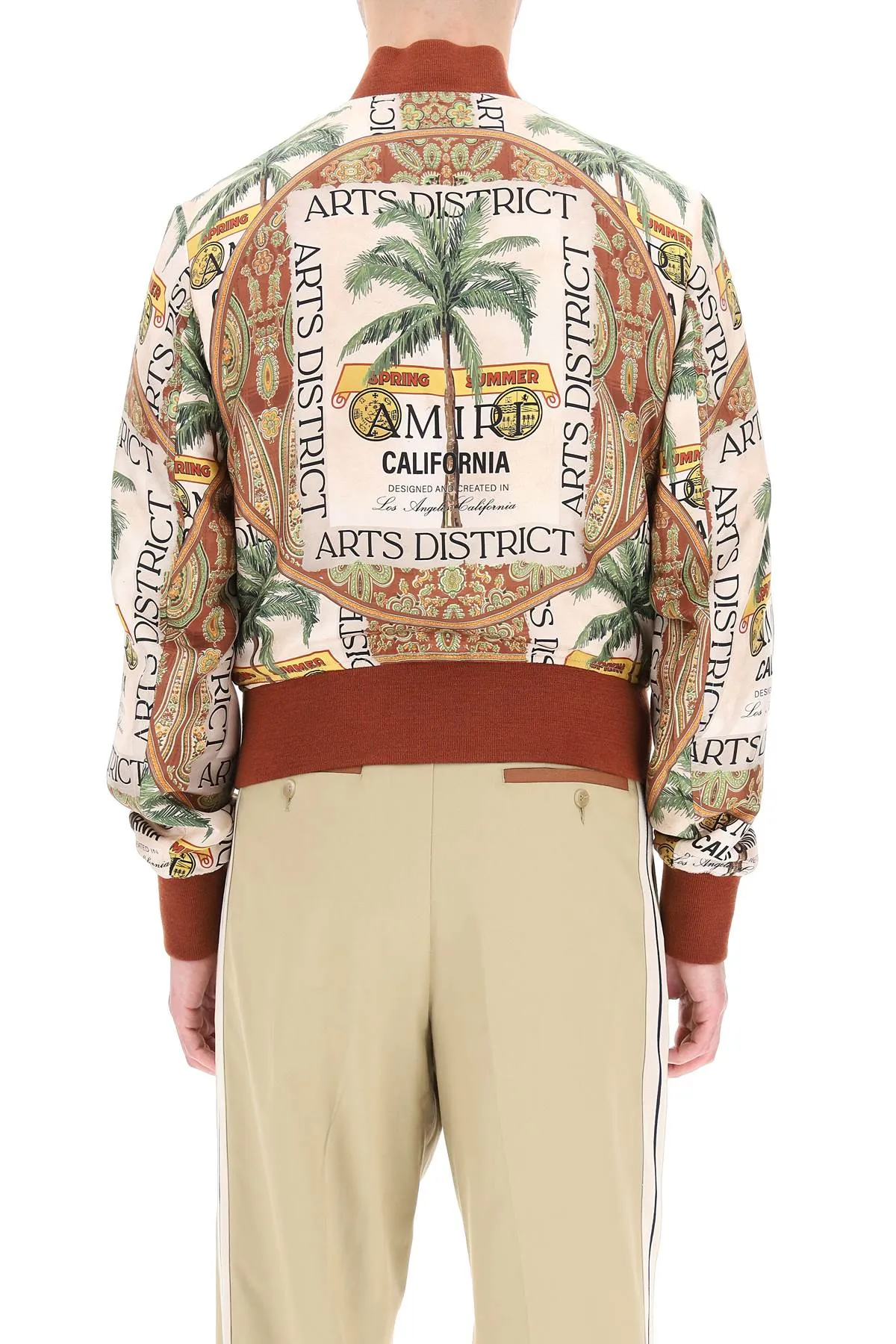 Amiri Graphic Printed Zipped Bomber Jacket