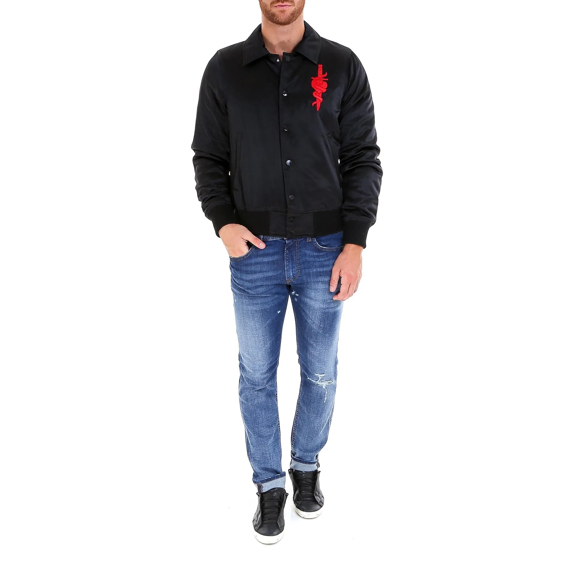 Amiri Lover Logo Bomber Jacket
