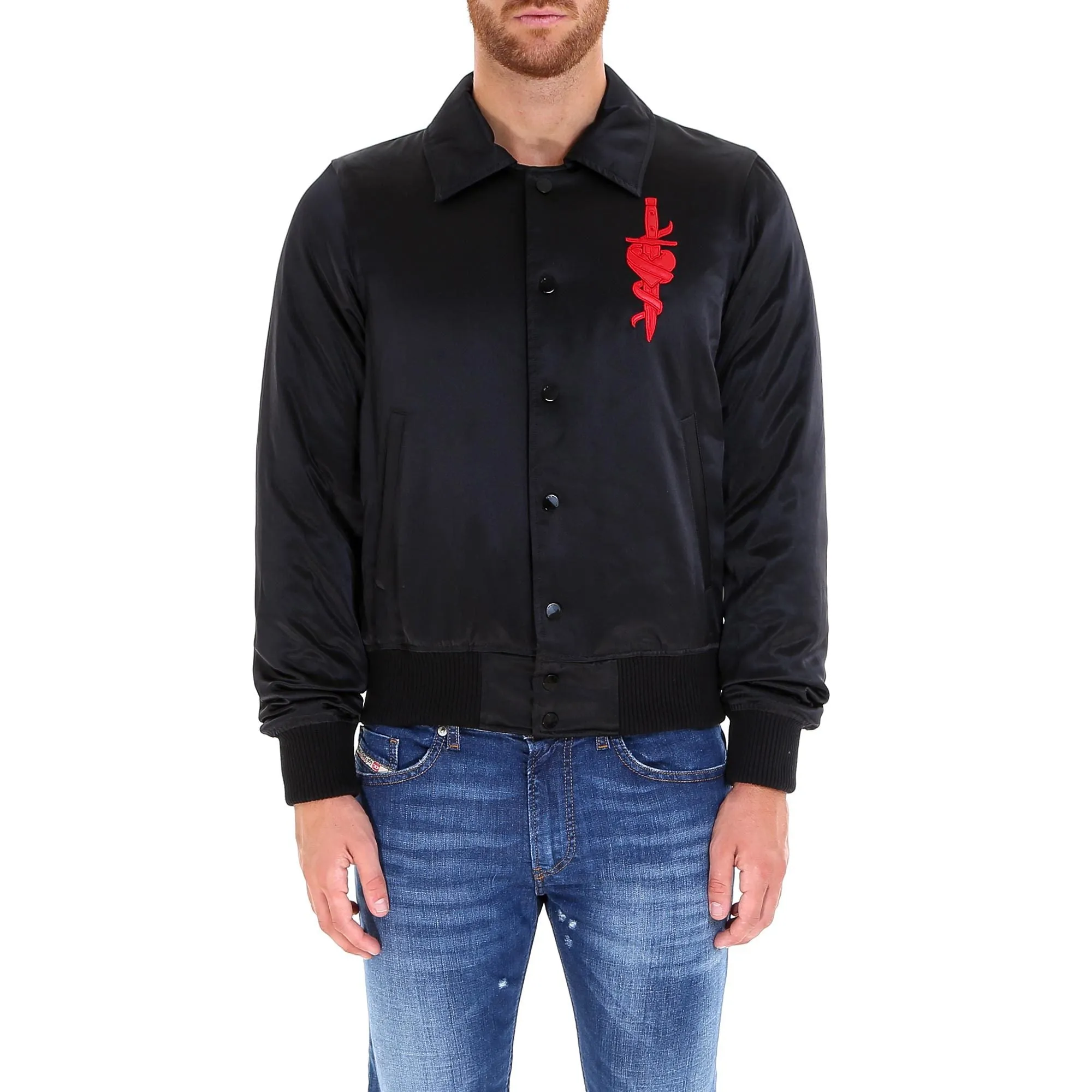 Amiri Lover Logo Bomber Jacket