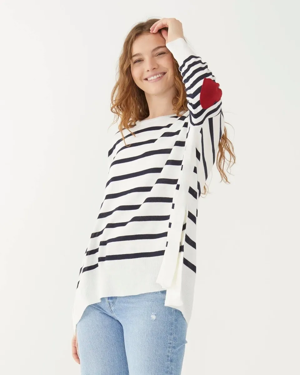 Amour Navy Striped Sweater by Mer Sea