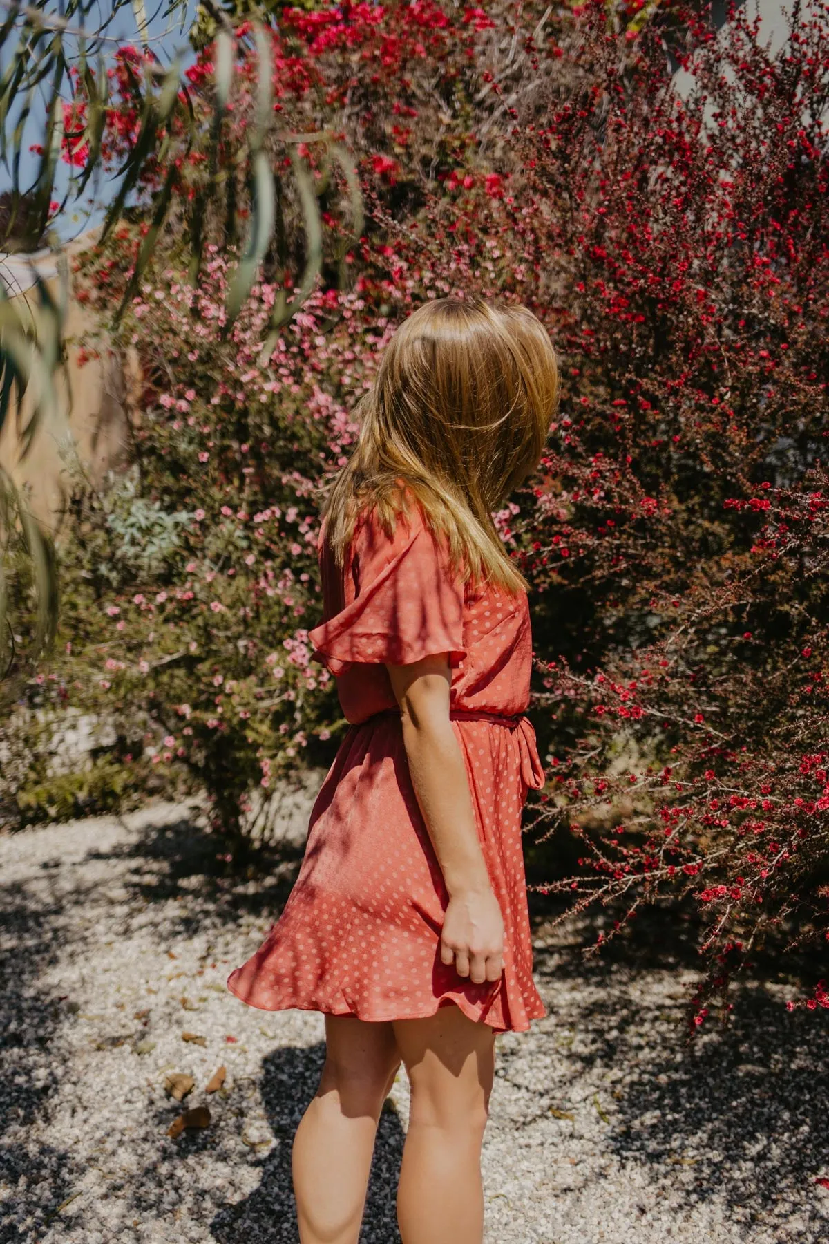 Anastasia Silk Polka Dot Dress