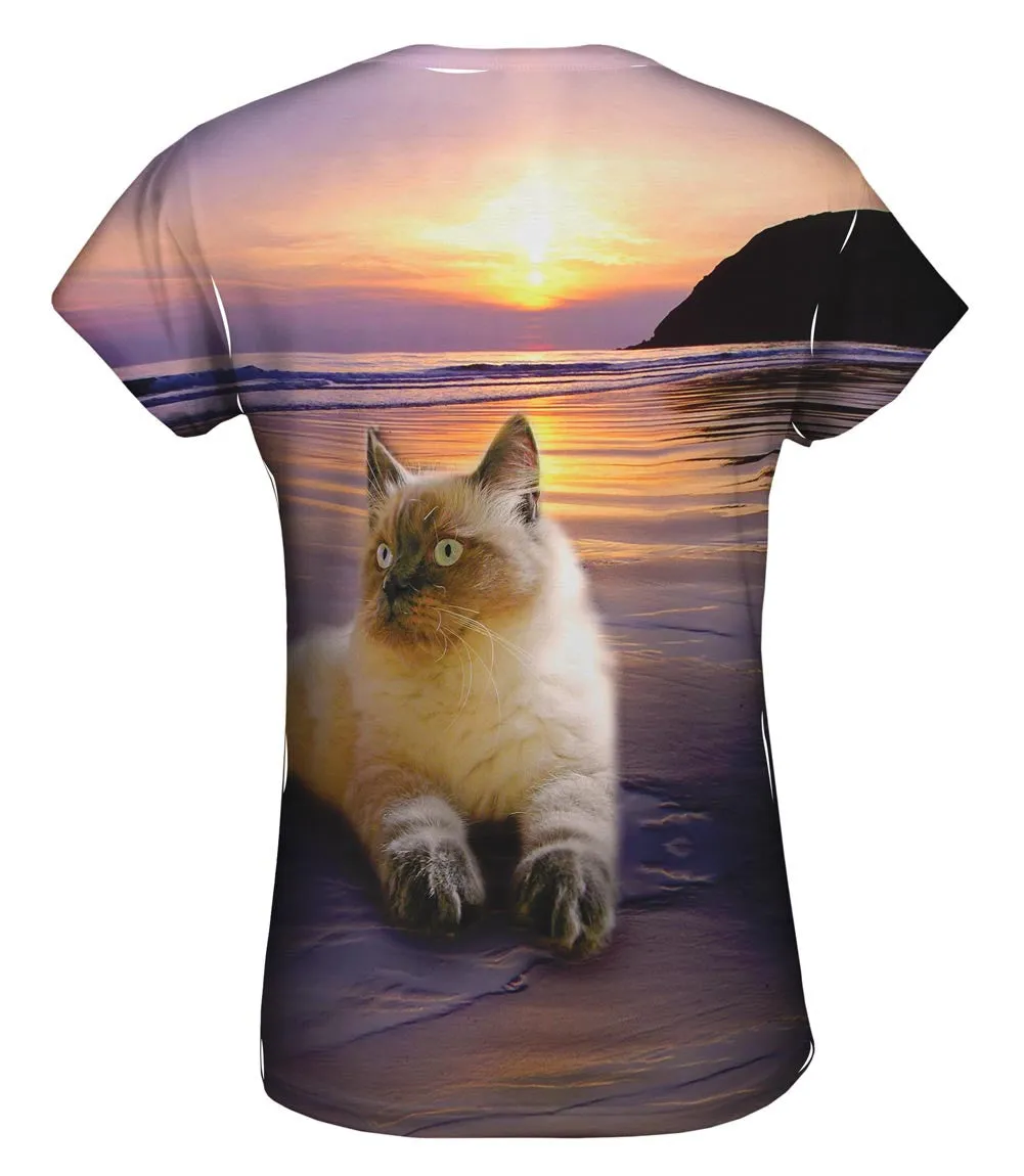 Beach Beauty Kitty Cat