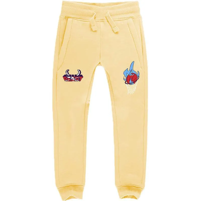 Boy's Beast Jogger Sweatpants, Red