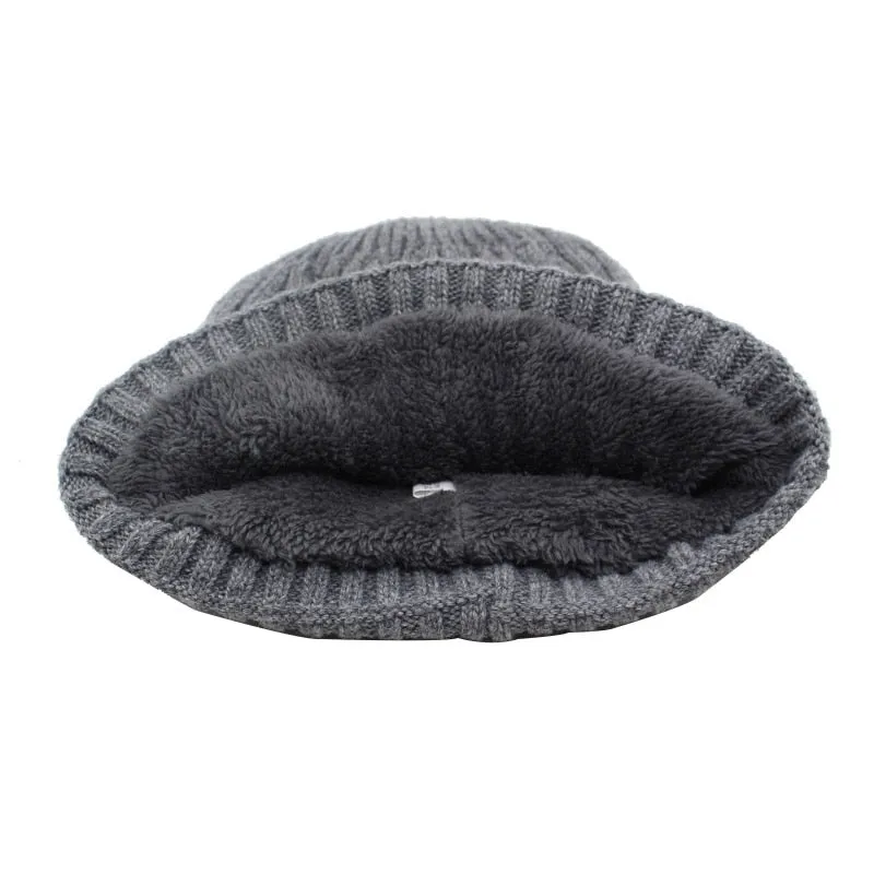 Brand Winter Beanies Winter Men Women Knitted Bonnet  Caps Skullies Black Mask Cap Warm Hat