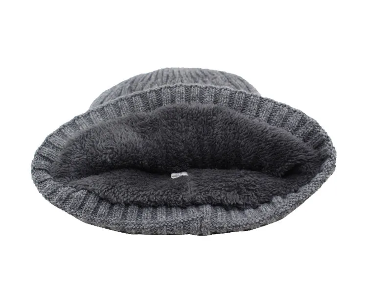 Brand Winter Beanies Winter Men Women Knitted Bonnet  Caps Skullies Black Mask Cap Warm Hat