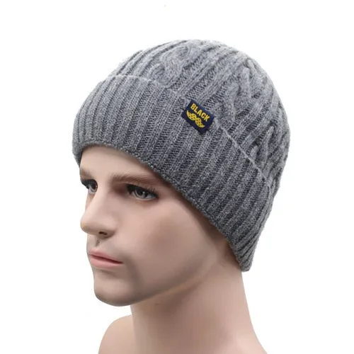 Brand Winter Beanies Winter Men Women Knitted Bonnet  Caps Skullies Black Mask Cap Warm Hat