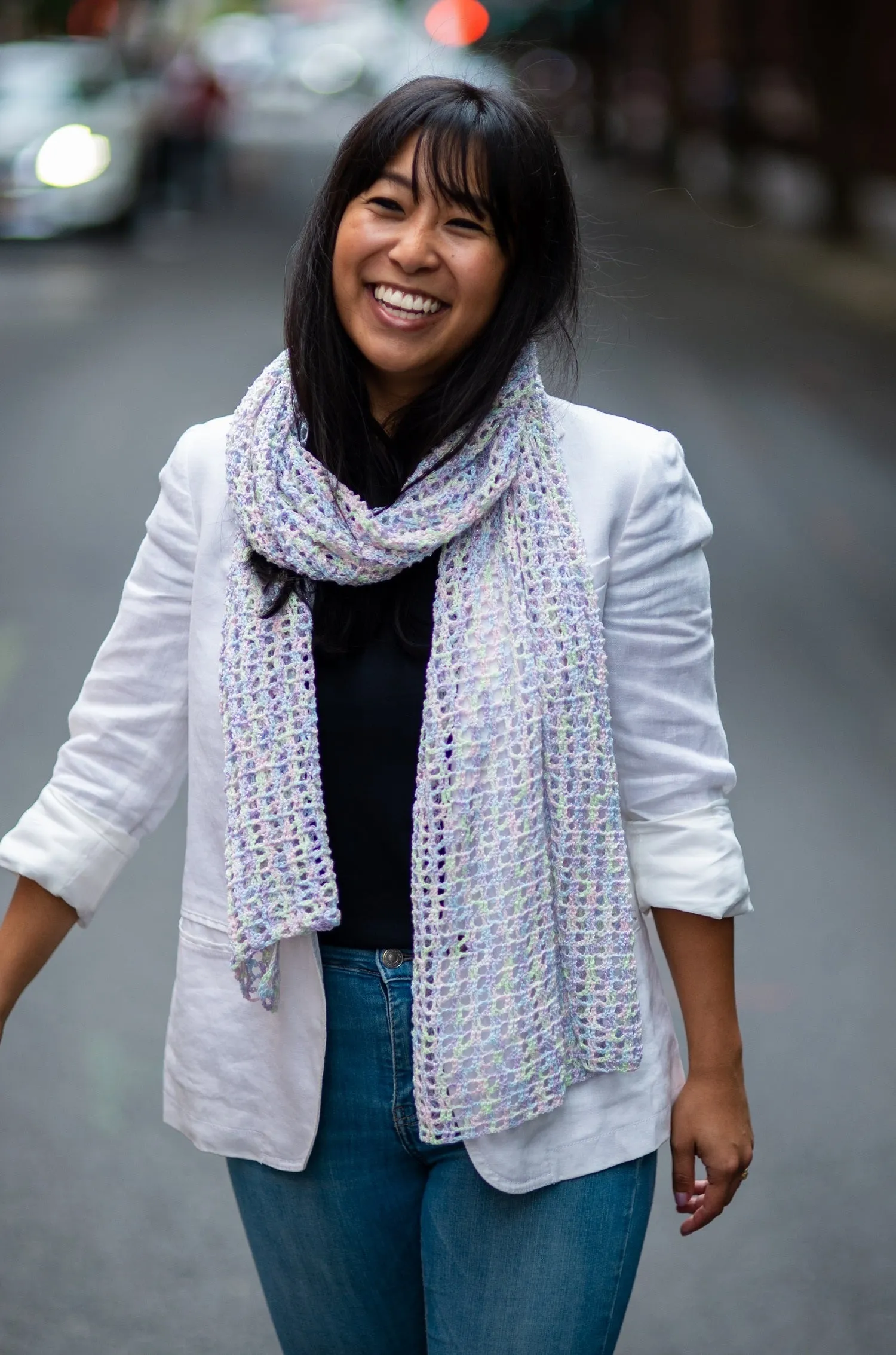 Breezy Mesh Shawl (Crochet)