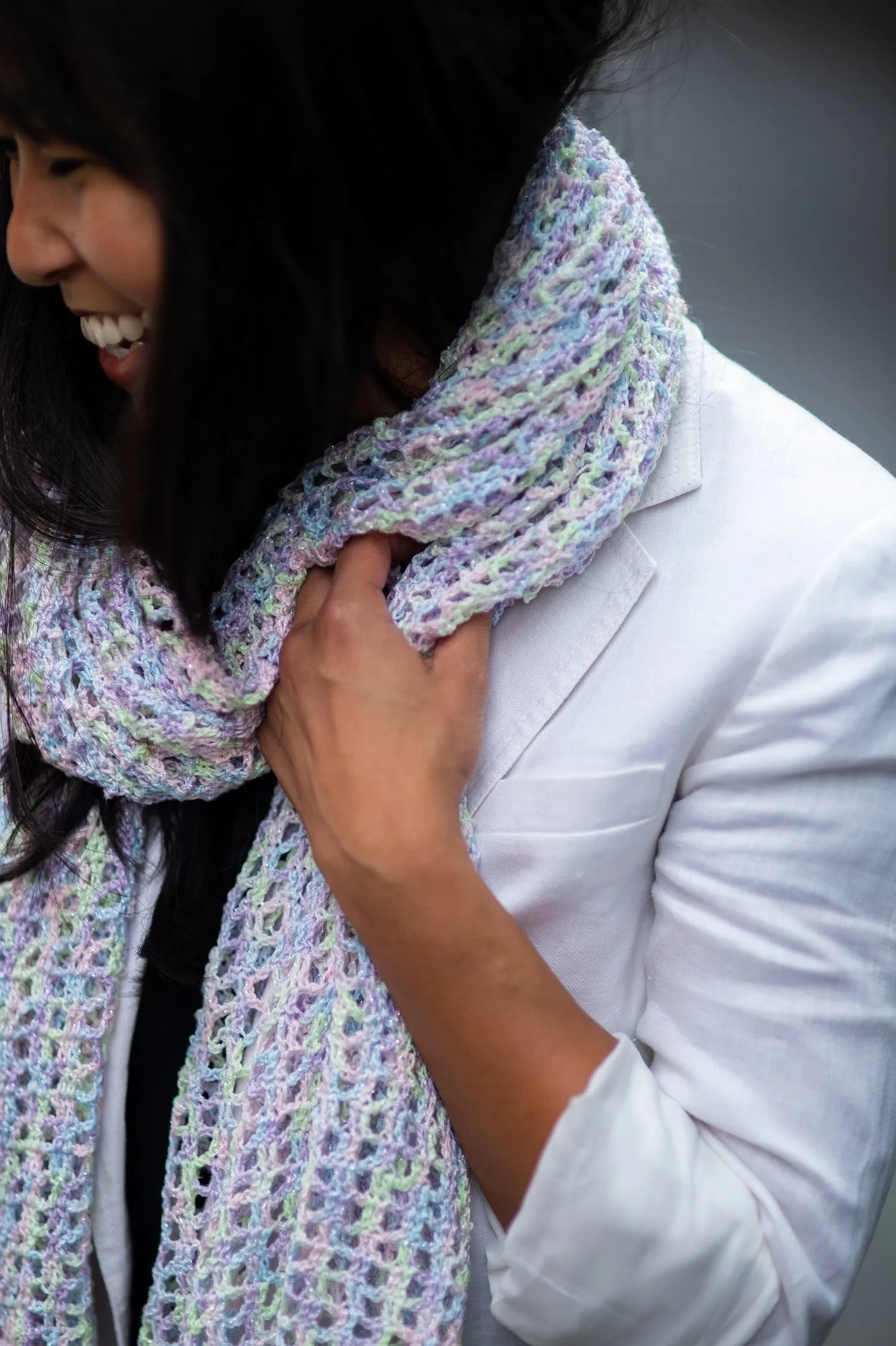 Breezy Mesh Shawl (Crochet)