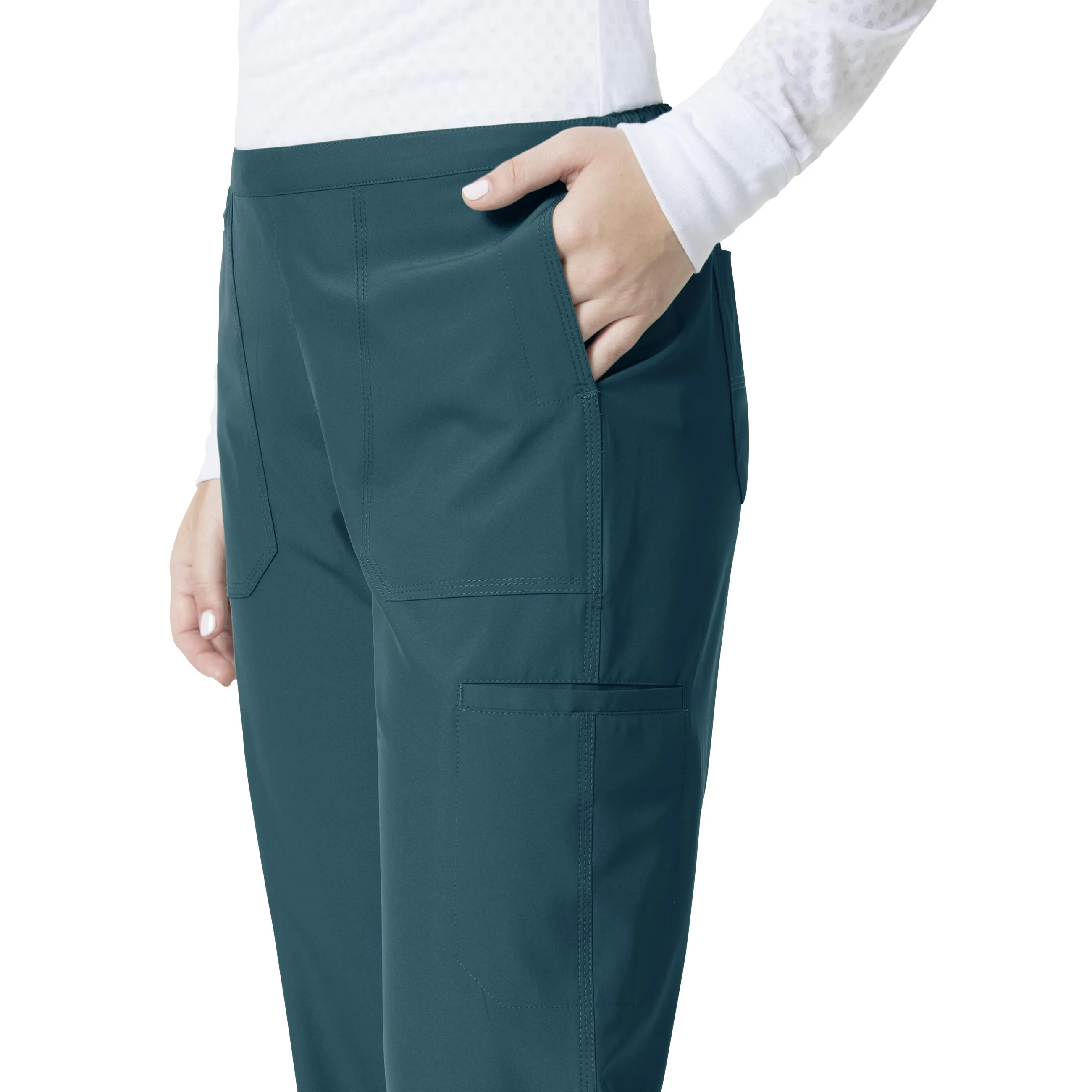 Carhartt Force Liberty Women's Flat Front Straight Leg Scrub Pant - Caribbean Blue