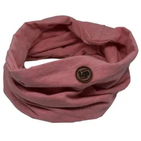 Cotton infinity scarf - Heather pink