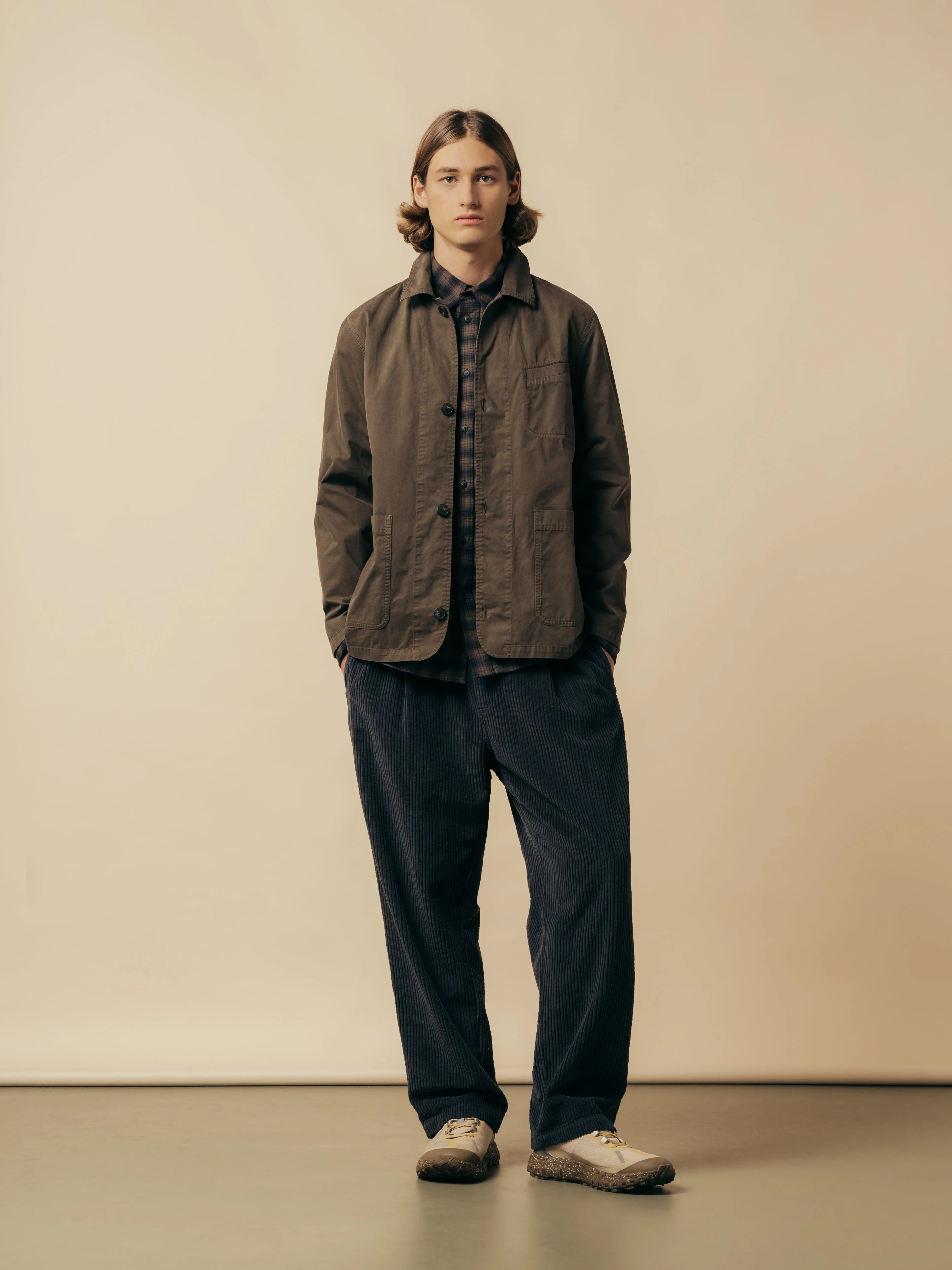 Doune Pant In Charcoal Jumbo Cord