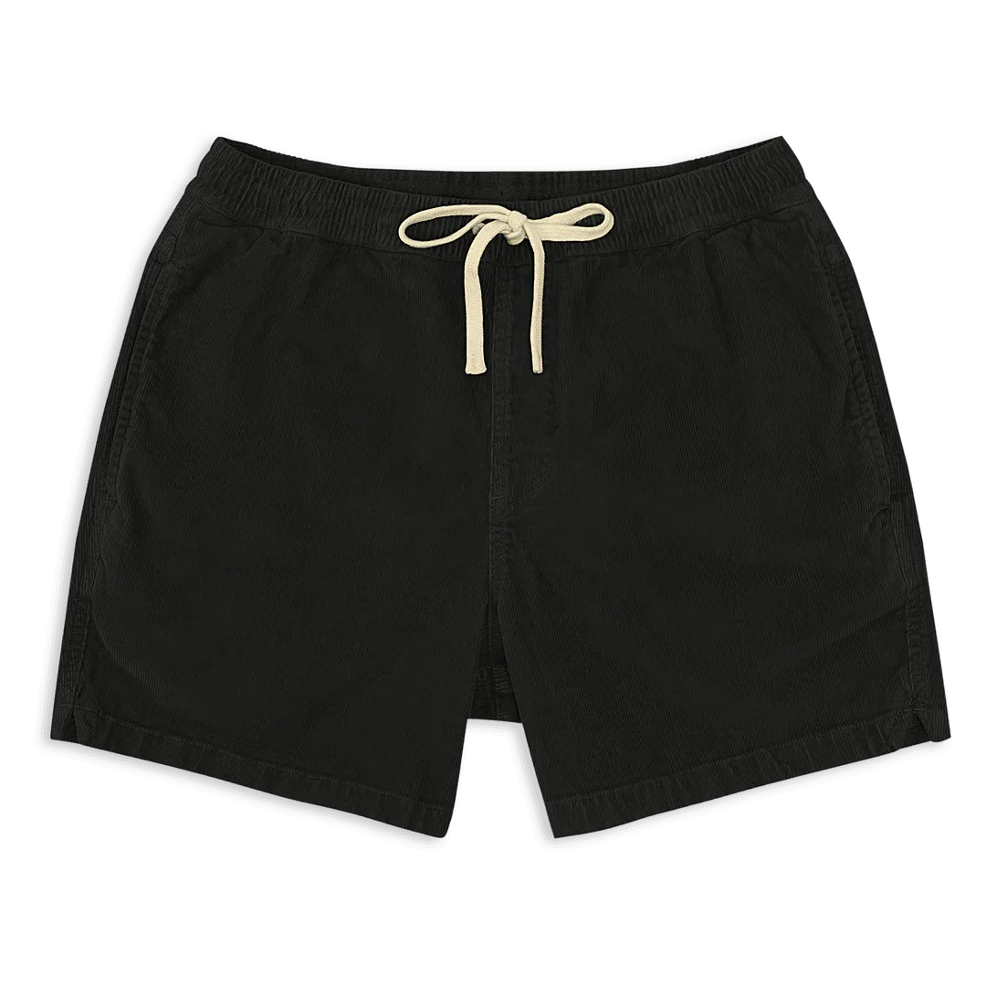 Drawstring Corduroy Short