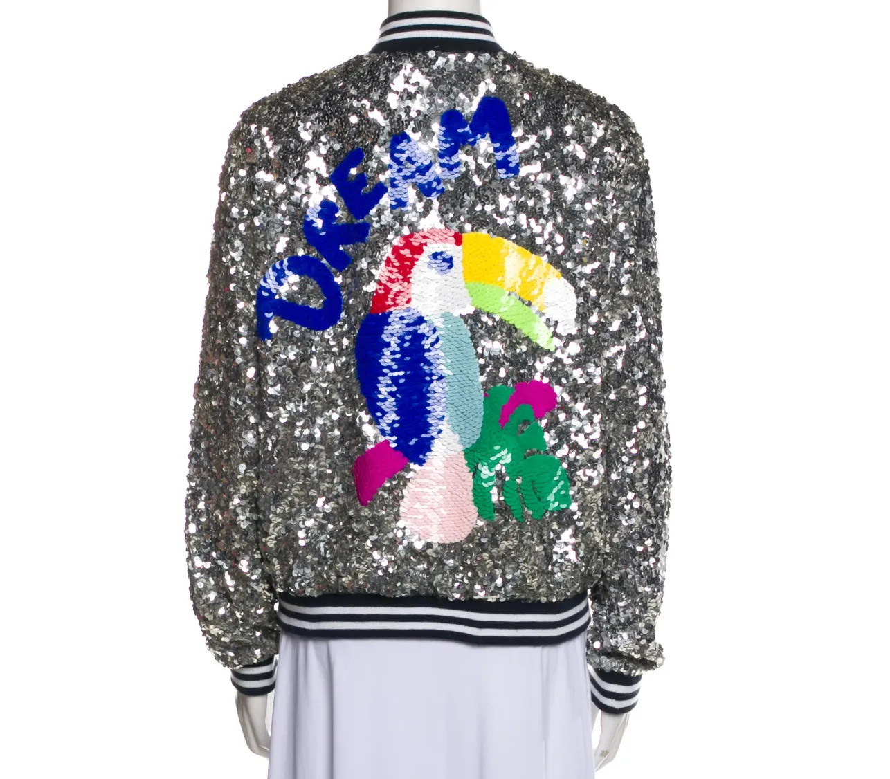Dream Sequins Bomber Jacket - S