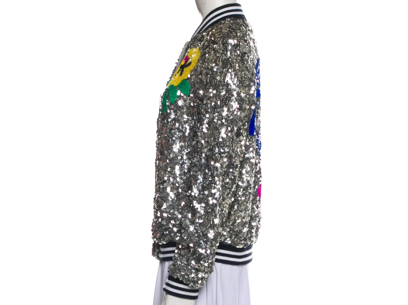 Dream Sequins Bomber Jacket - S