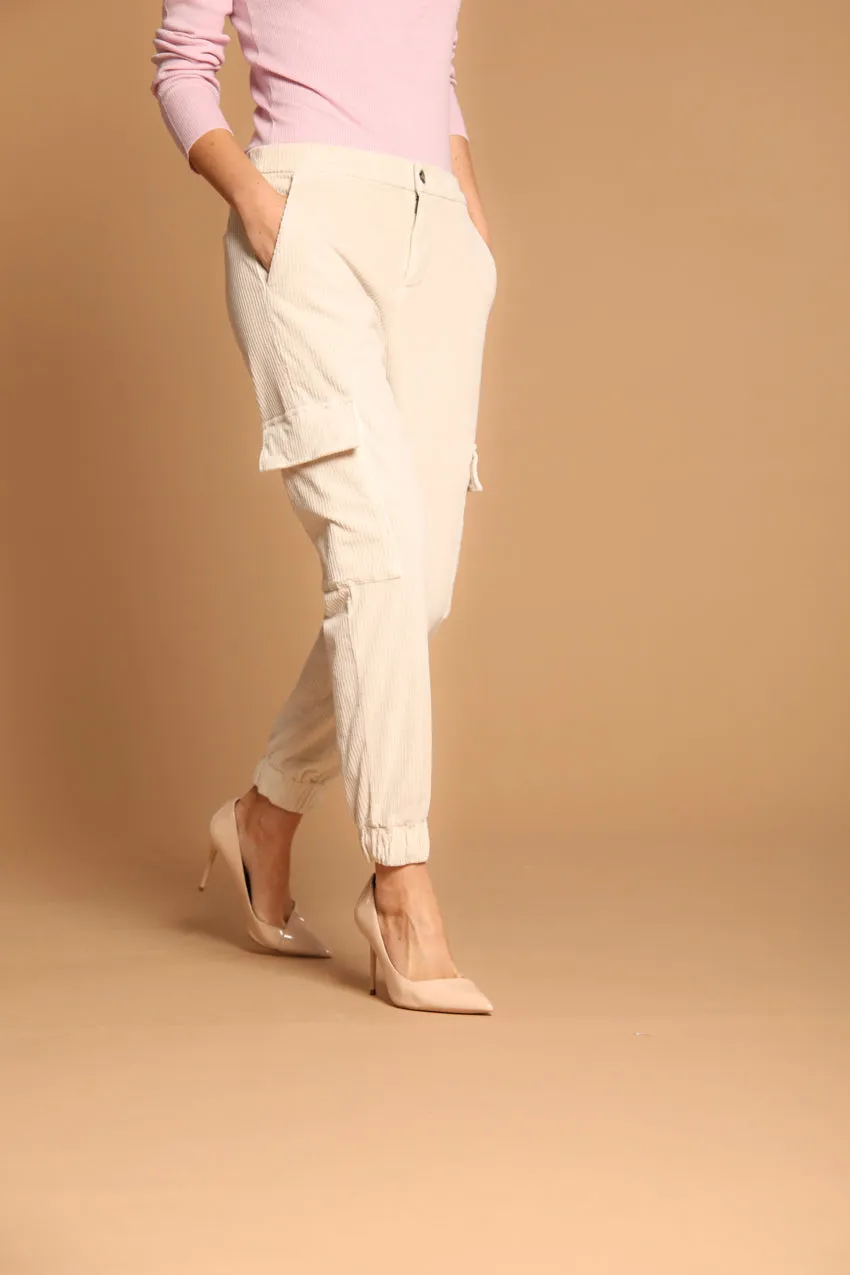 Easy Cargo women's cargo pants in velvet relaxed fit 