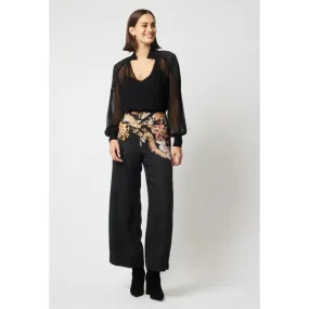 Empress Cupro Viscose  Pant | Dragon Flower