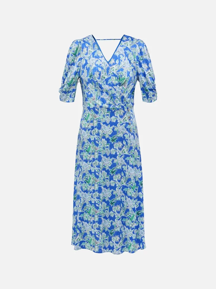 EP YAYING Silk Printed Dress