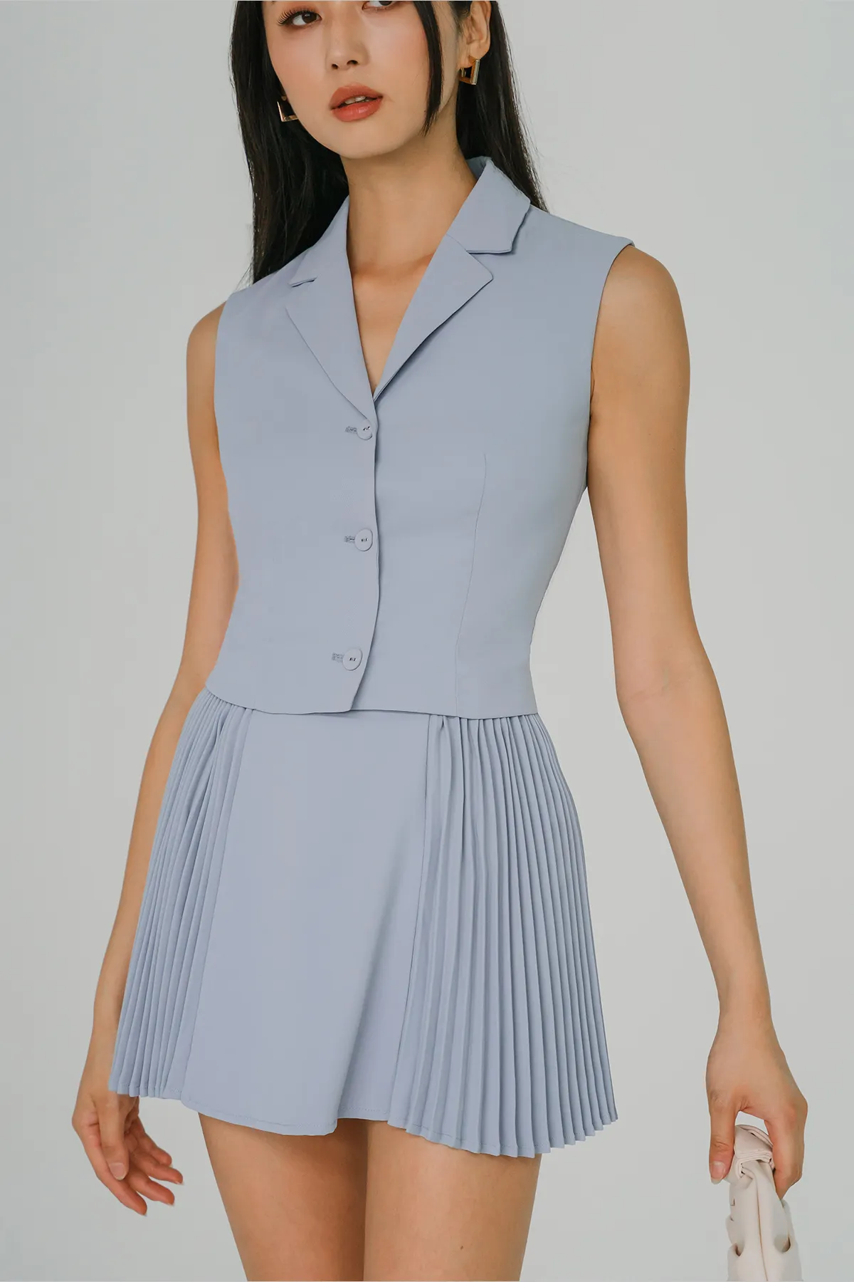Favourite Tailored Vest (Blue)