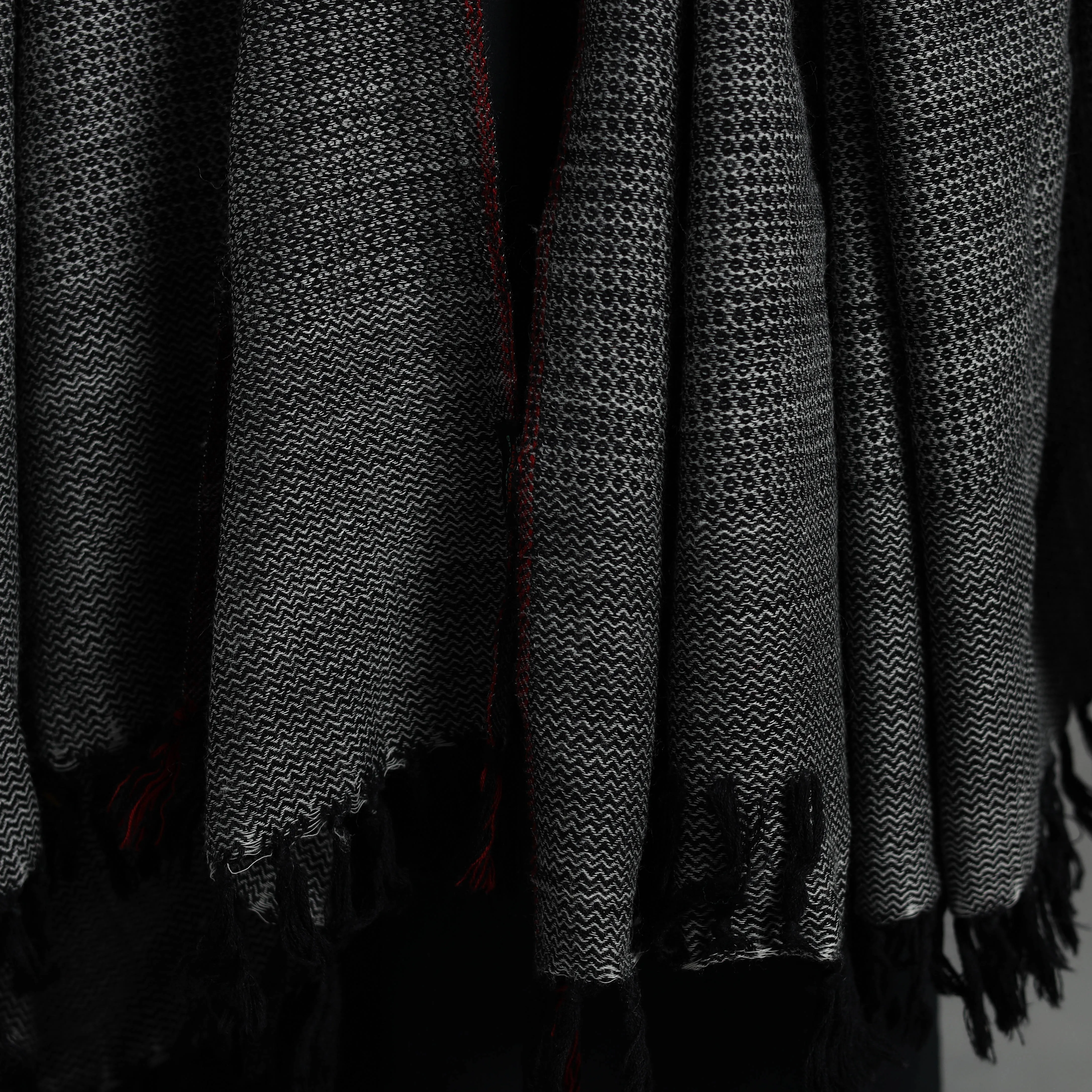 Grey - Kumaun Handwoven Pure Merino Wool Shawl for Women 71