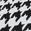 Houndstooth Bow-Neck Sweater Dress