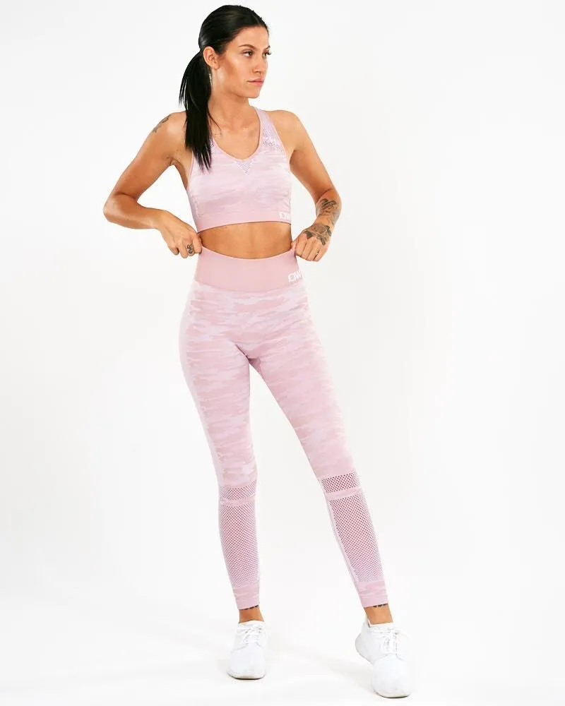ICIW Seamless Sport Bra Camo - Dusty Pink