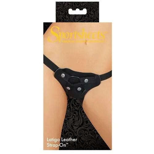 Latigo Leather Strap on - Black