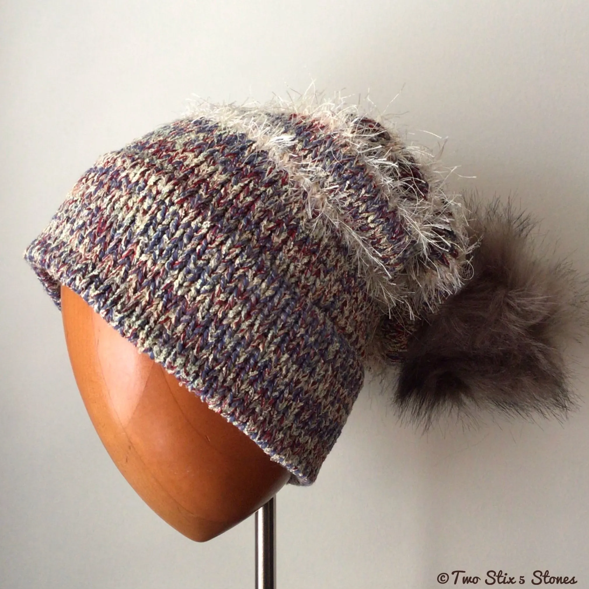 Luxe Lavender *Funky Tweeds* Beanie/Slouchy Beanie