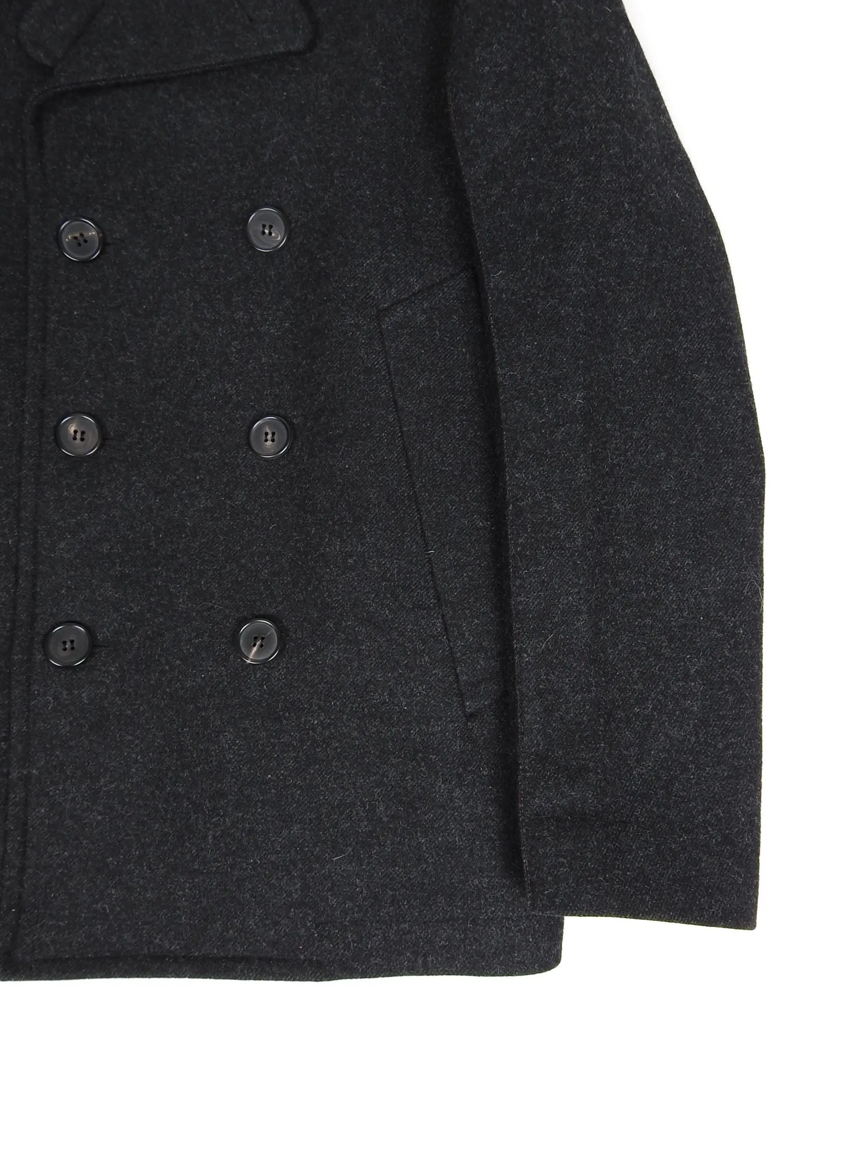 Marni Charcoal Wool Peacoat Size 48