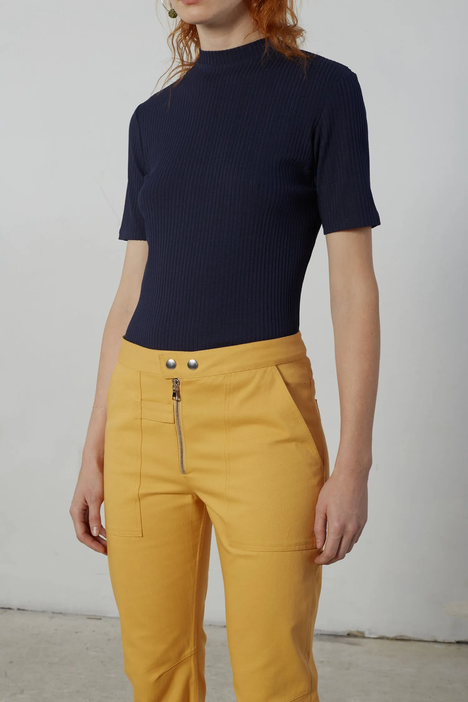Moto Pants - Marigold