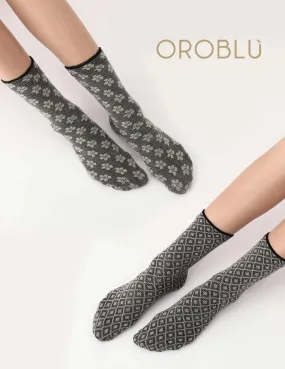 Oroblu Double Fantasy Socks Black (Twin Pack)