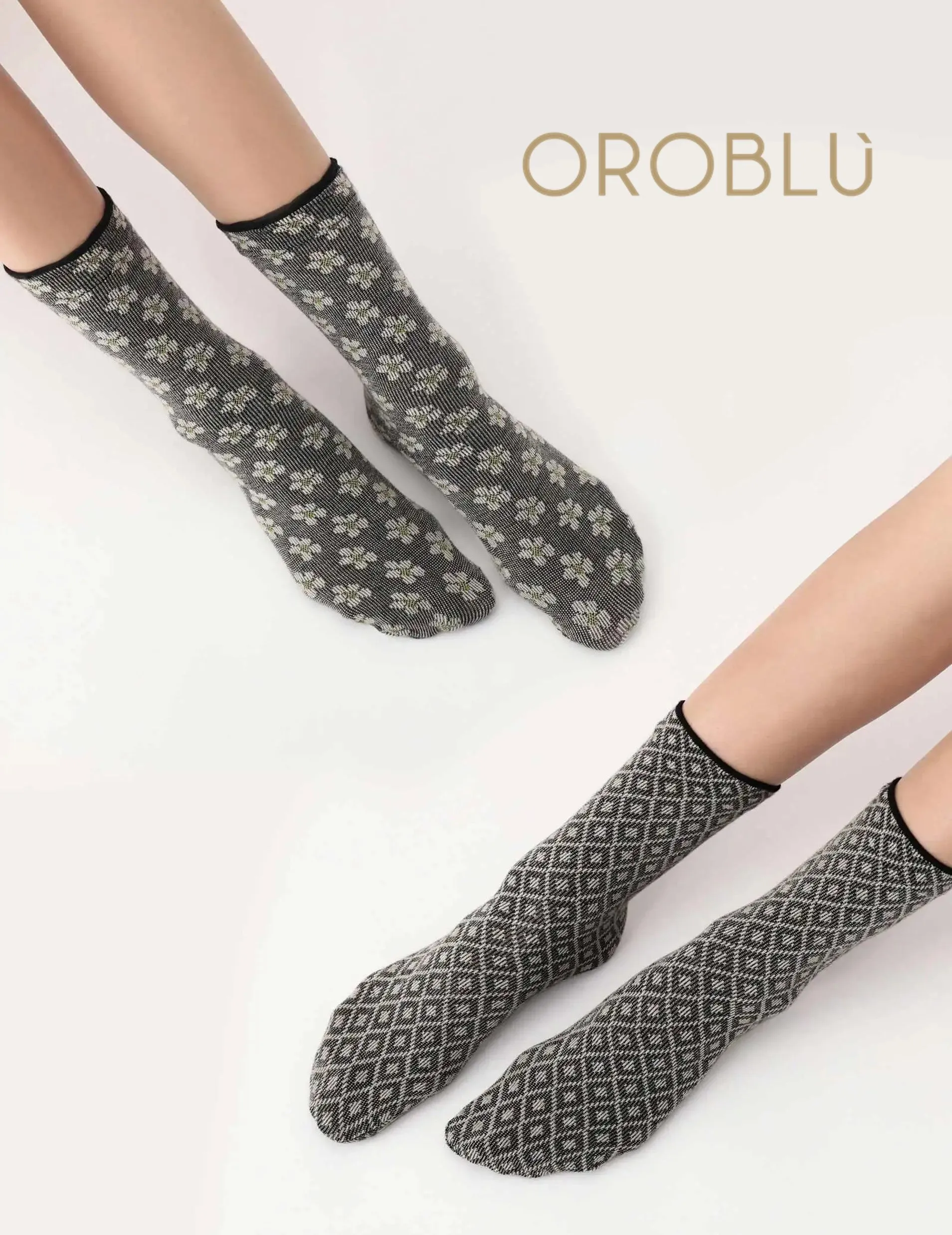 Oroblu Double Fantasy Socks Black (Twin Pack)