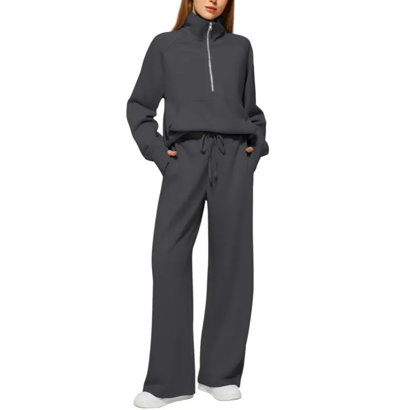 Oversized Two Piece Sweatshirt And Sweatpants Set