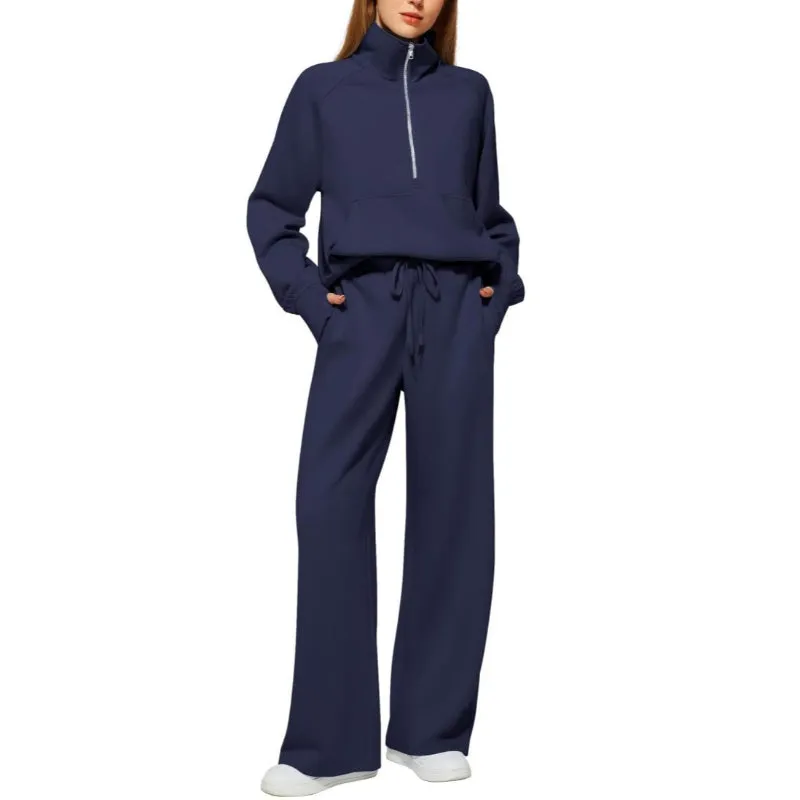 Oversized Two Piece Sweatshirt And Sweatpants Set