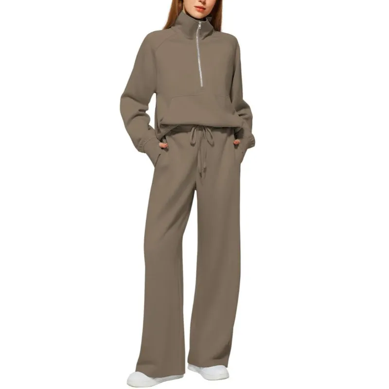 Oversized Two Piece Sweatshirt And Sweatpants Set