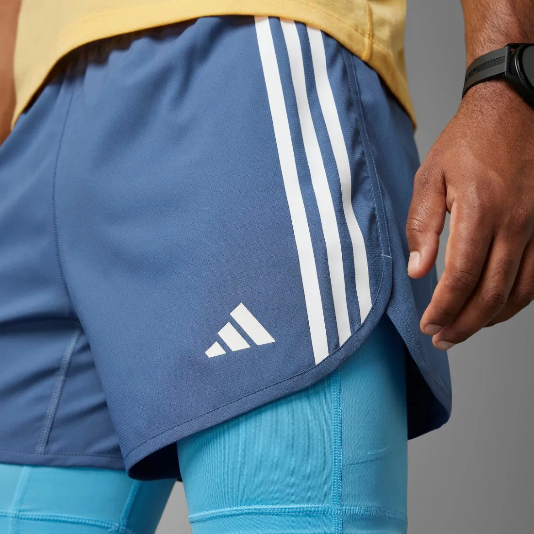 Own The Run 3-Stripes 2-in-1 Shorts