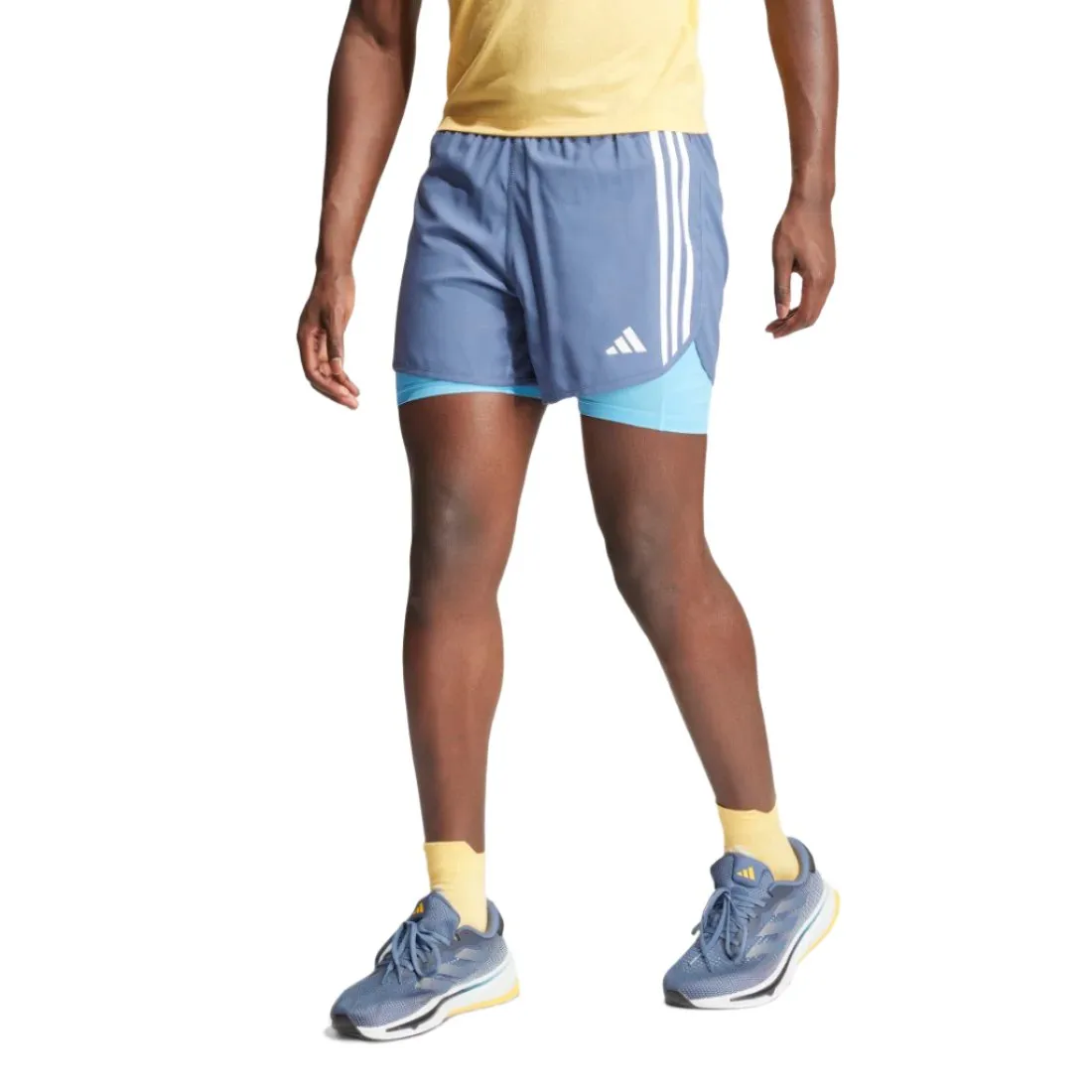 Own The Run 3-Stripes 2-in-1 Shorts
