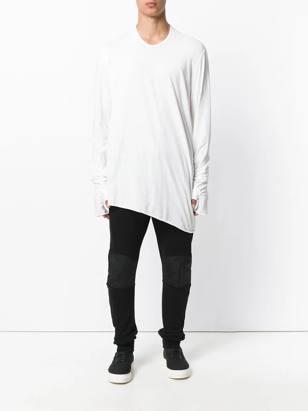 Patch Knee Pant Black