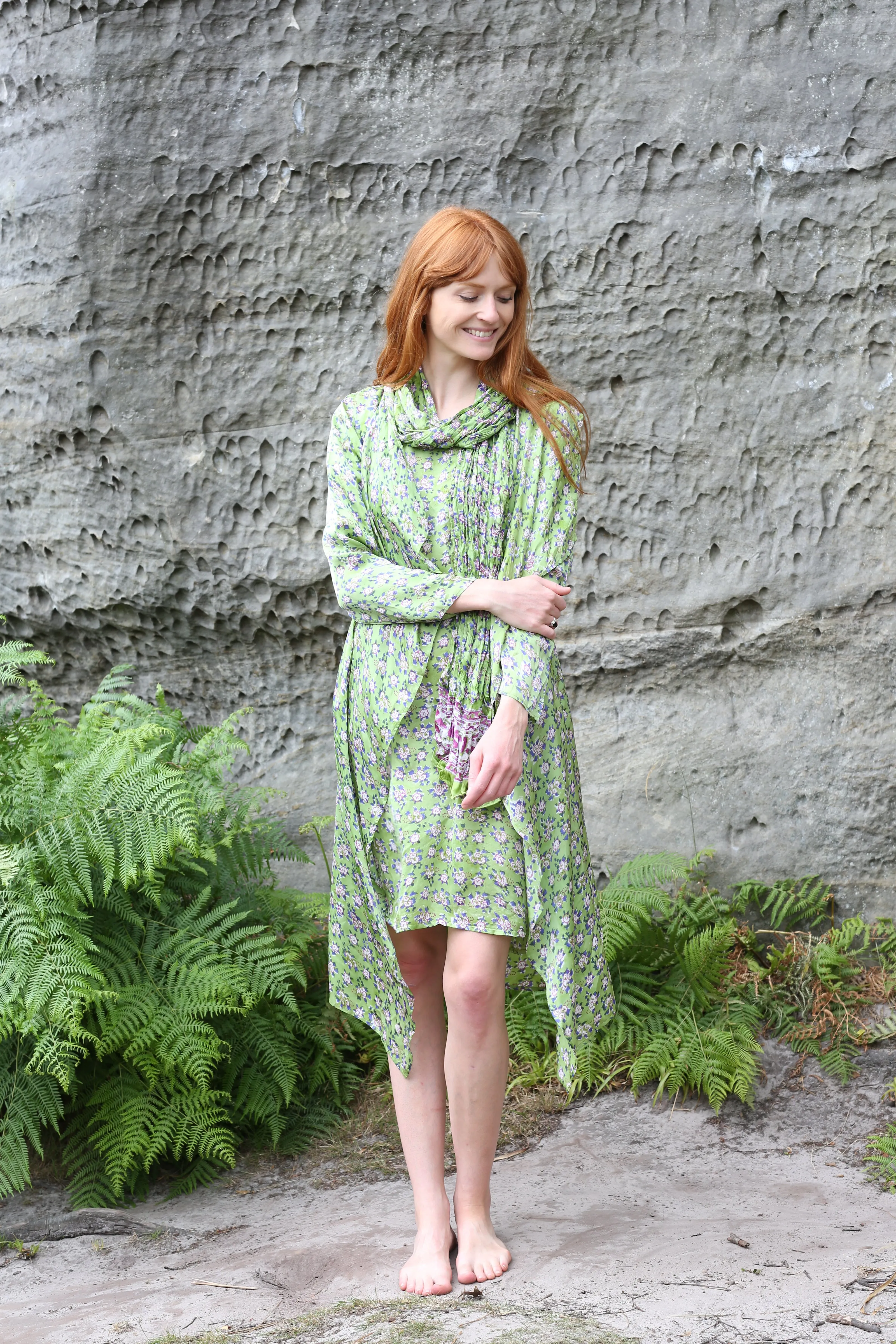 Roshan Dress Hand Block Printed in Pure Cotton