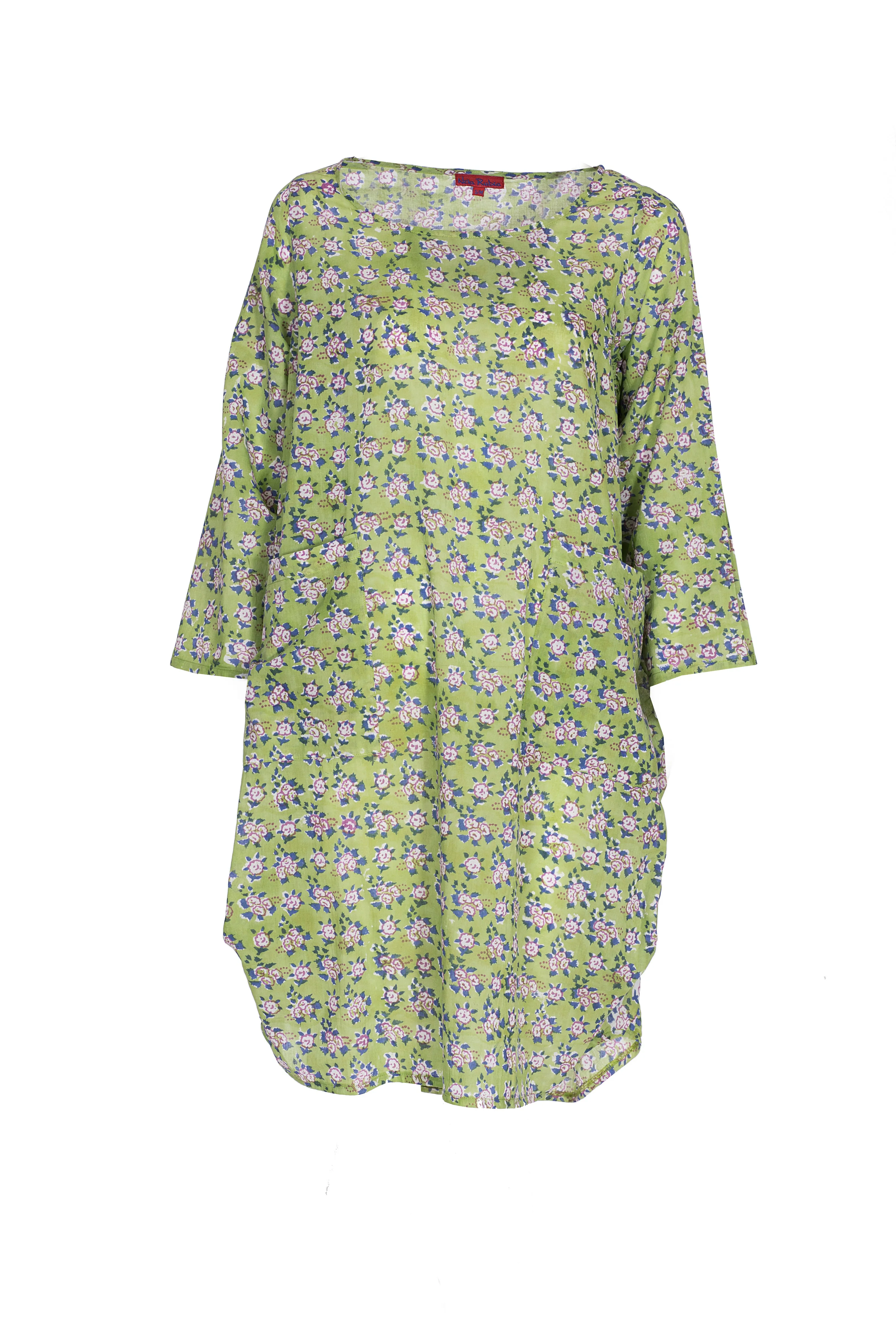 Roshan Dress Hand Block Printed in Pure Cotton