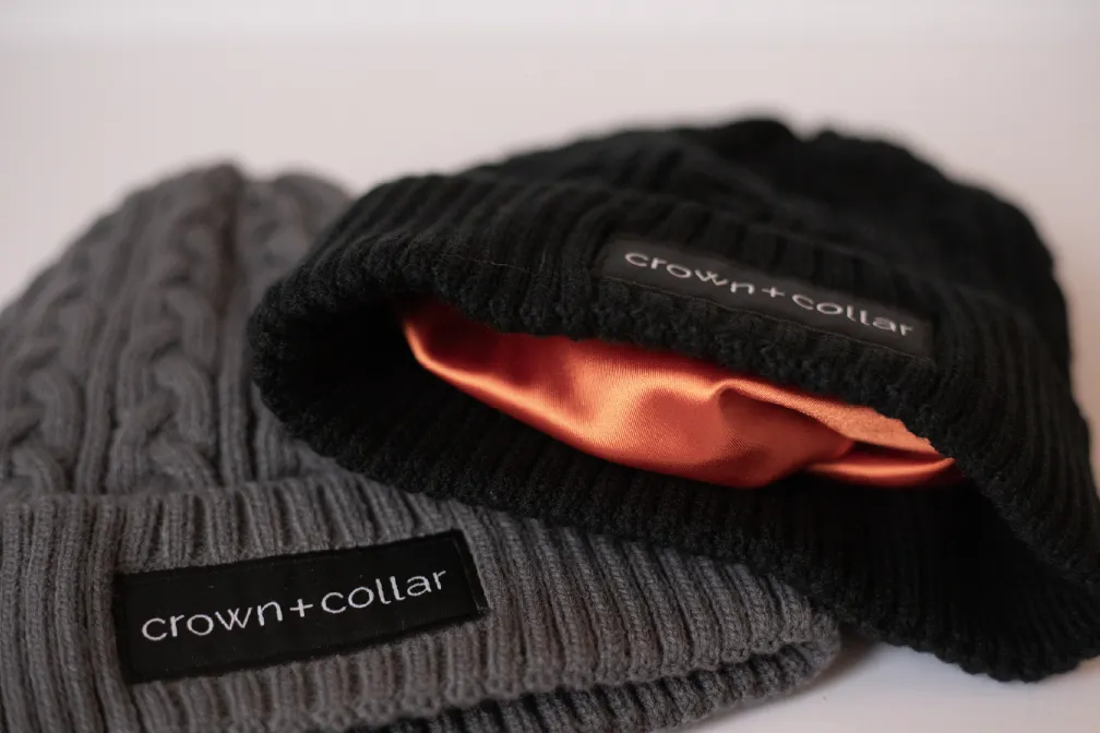 Satin-Lined Toque - Black
