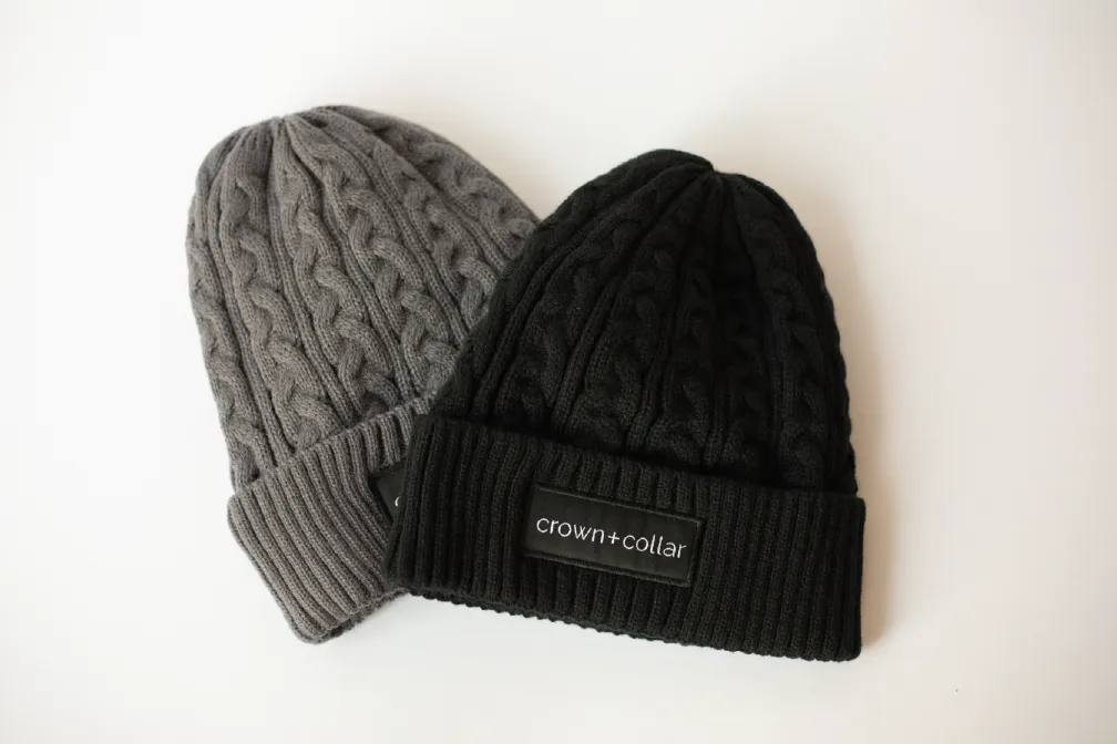Satin-Lined Toque - Black