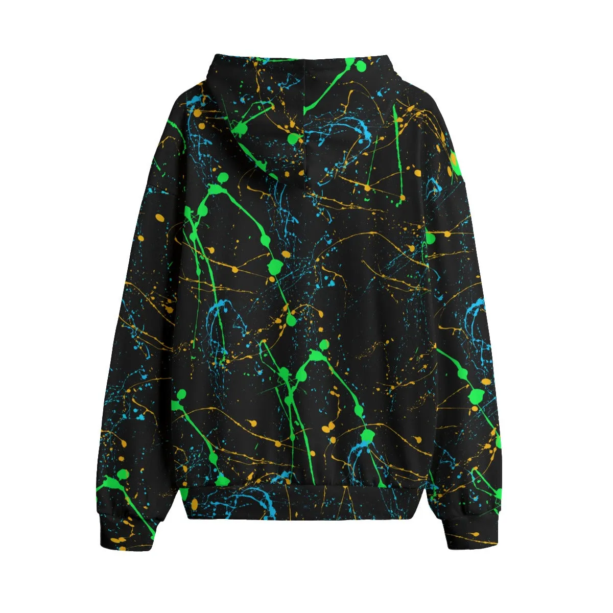 Sixty Eight 93 Logo White Splatter #4 Unisex Plus Fleece Pullover Hoodie