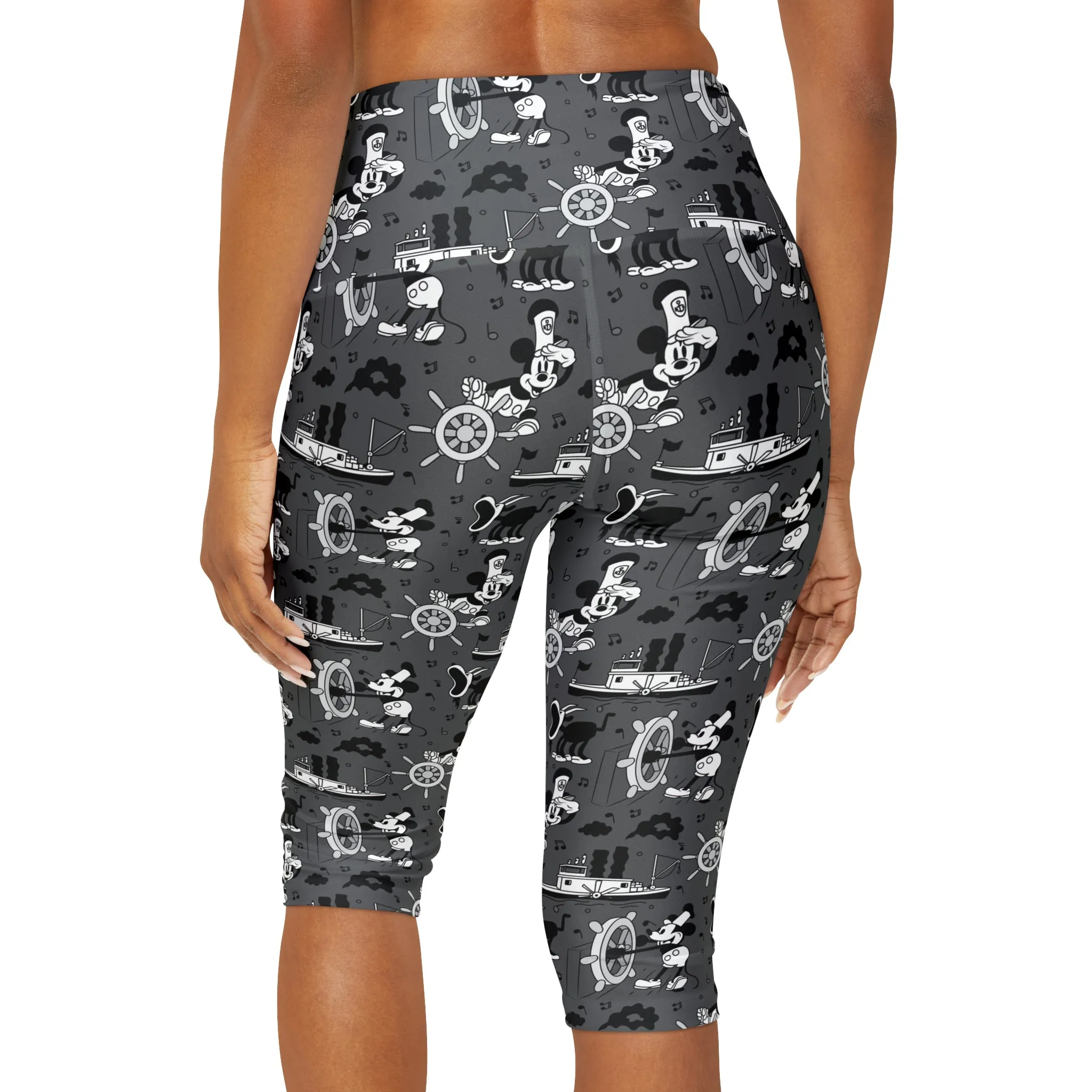 Steamboat Mickey Athletic Capri Leggings