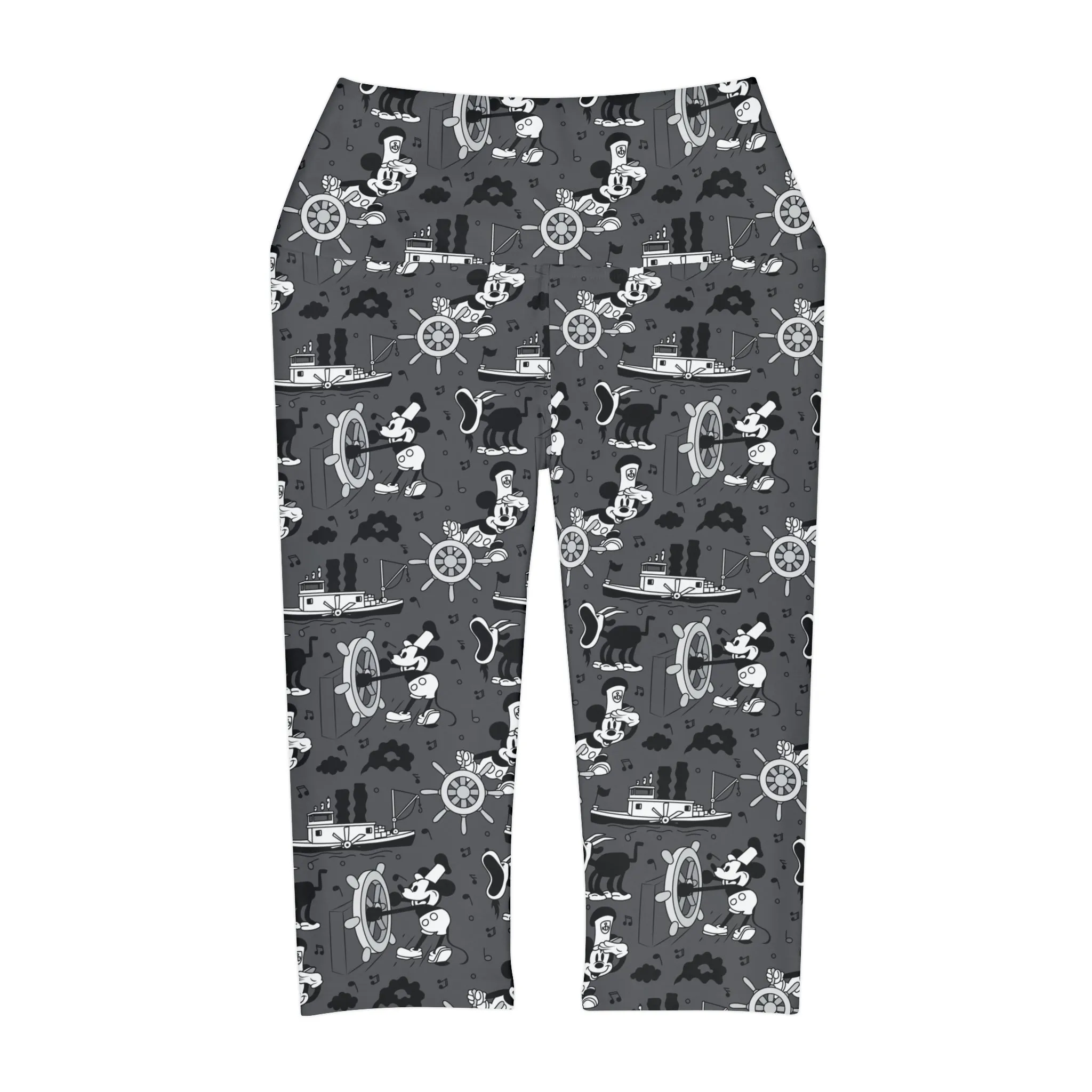 Steamboat Mickey Athletic Capri Leggings