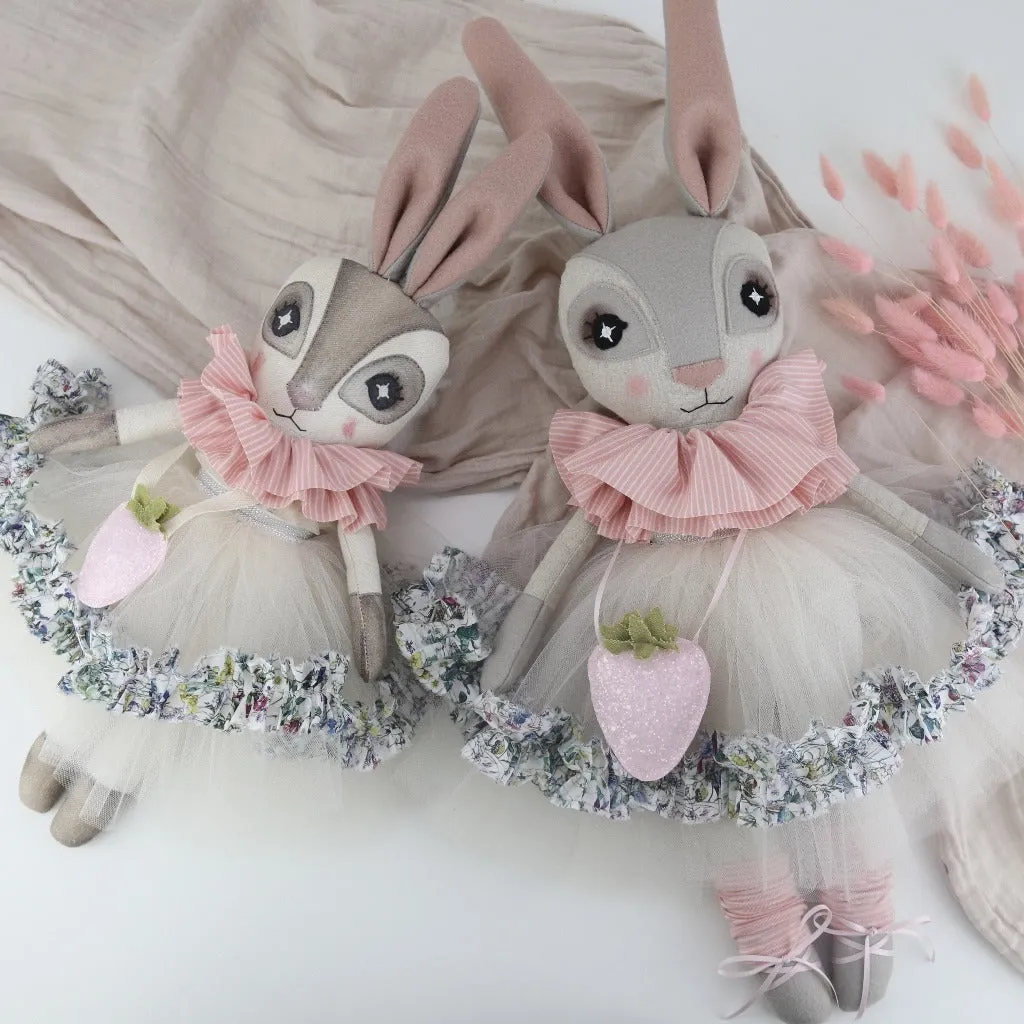 Strawberries & Cream Liberty Print Hebe Hare