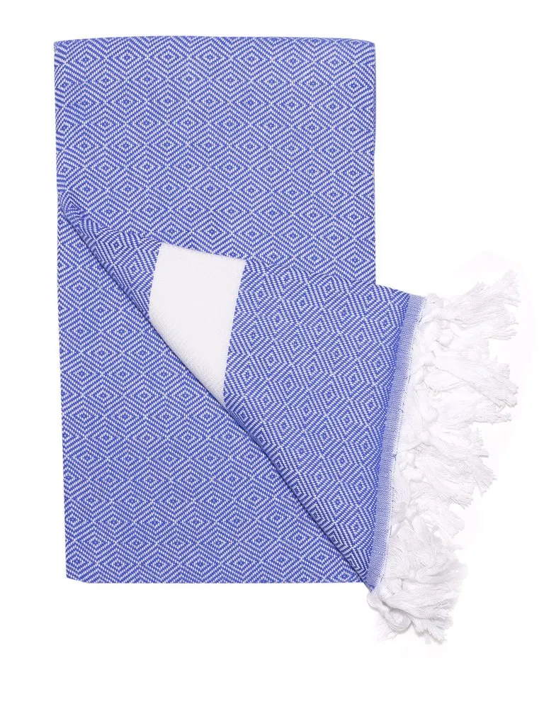 Sultan Turkish Towel, Ocean Deep