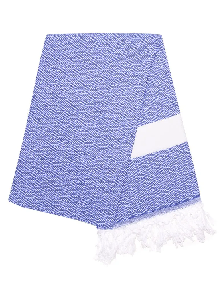 Sultan Turkish Towel, Ocean Deep