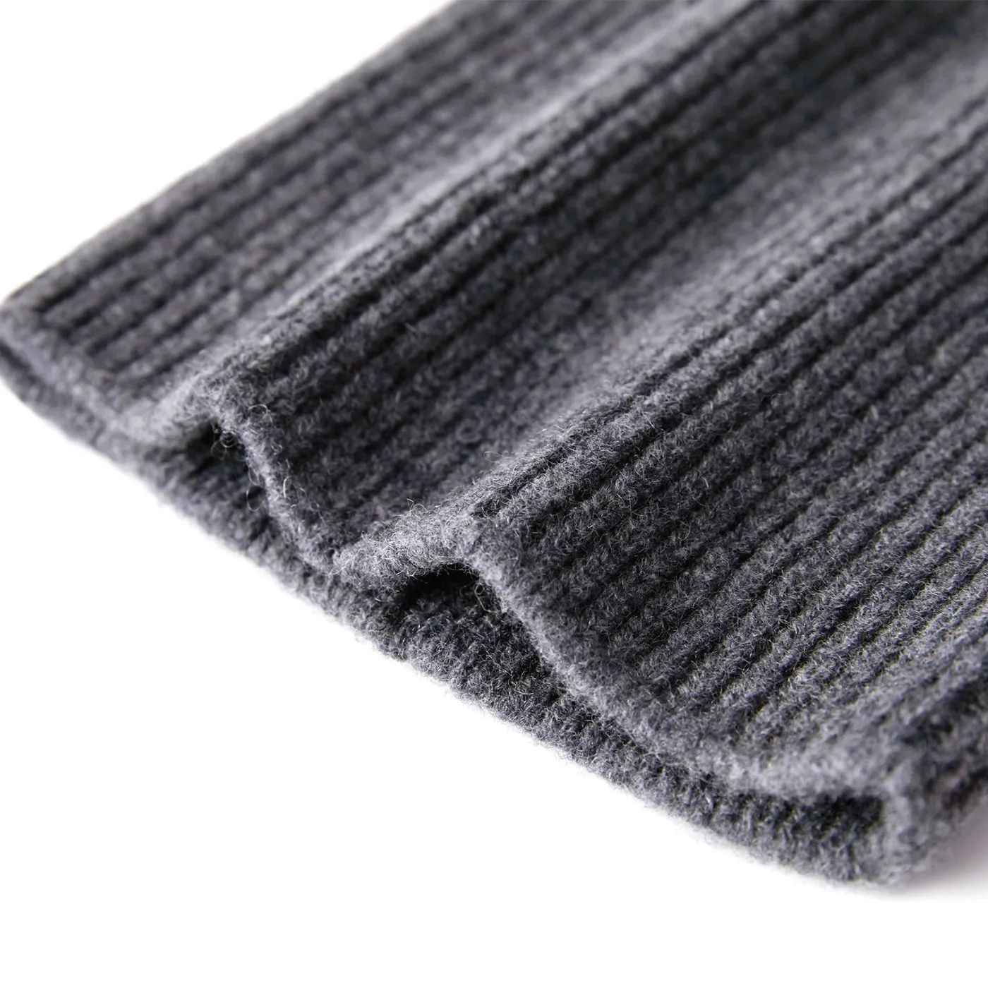 Unisex Cashmere Wool Beanie / Dark Gray